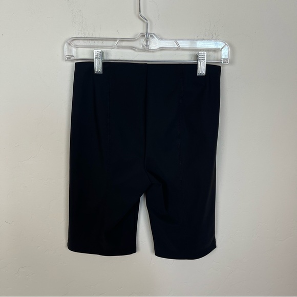 Theory Solid Bike Shorts in Black - Picture 7 of 9